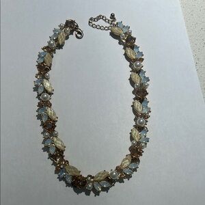 Elegant Gold and White Women's Necklace